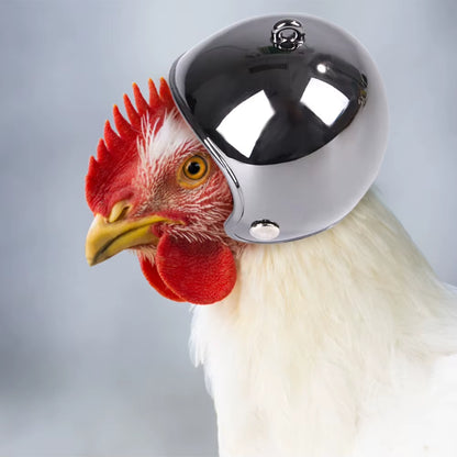 1PC Pet Chicken Helmet Small Pet Poultry Bird Duck Headgear Hat Caps Head Protector Bird Head Helmet Pet Supplies