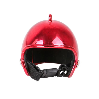 1PC Pet Chicken Helmet Small Pet Poultry Bird Duck Headgear Hat Caps Head Protector Bird Head Helmet Pet Supplies