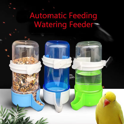 120/240/490ML Bird Feeder Automatic Cage Hanging Parrot Feeder Water Dispenser for Small Medium Large Bird Pet Cage Accessories