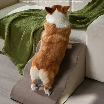 Dog 2/3 Step Stair Memory Foam Pets Sofa Stair Non Slip Removable Stair Dog Bed Ramp Ladder Petssupplies Dogs Ramp Pet Stairs