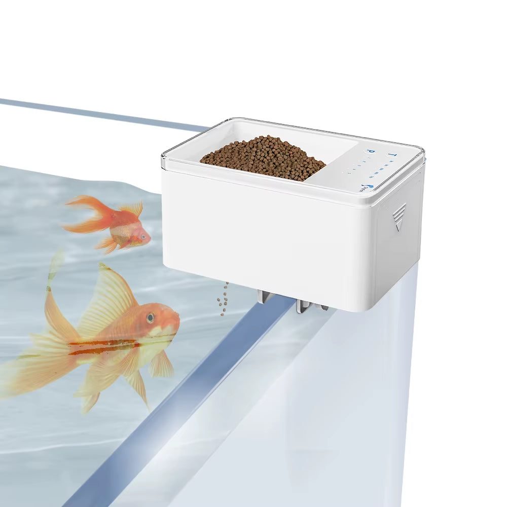 Small Fish Automatic Feeder Smart Fish Feeder Timing Quantitative Fish Tank Accessories Guppy Food Dispenser for Ornamental Fish