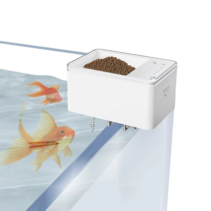 Small Fish Automatic Feeder Smart Fish Feeder Timing Quantitative Fish Tank Accessories Guppy Food Dispenser for Ornamental Fish