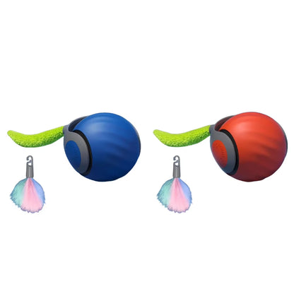 Cat Interactive Ball Rechargeable Smart Pet Electric Toy Automatic Rolling Ball Simulated Tail Dog Cat Training Teaser