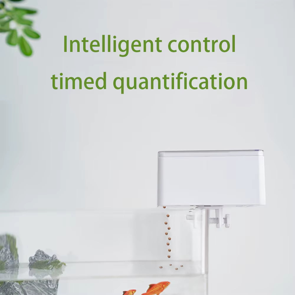 Small Fish Automatic Feeder Smart Fish Feeder Timing Quantitative Fish Tank Accessories Guppy Food Dispenser for Ornamental Fish