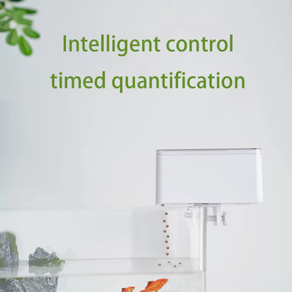 Small Fish Automatic Feeder Smart Fish Feeder Timing Quantitative Fish Tank Accessories Guppy Food Dispenser for Ornamental Fish