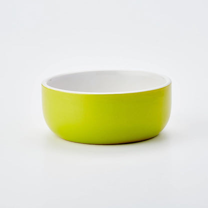 Nobby Rodent Ceramic Bowl Rabbit Green/White Diameter 11 Cm X 4.5 Cm Pack of 1