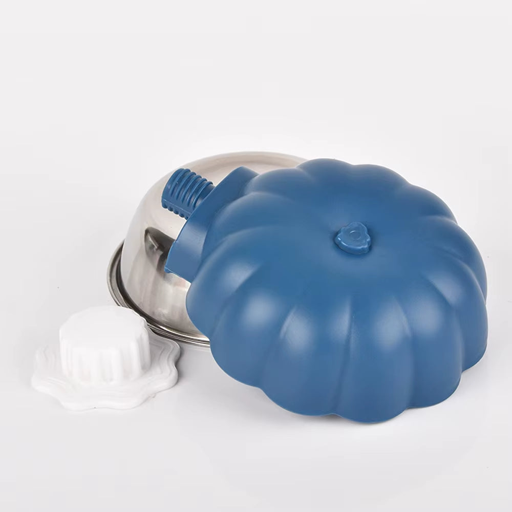 Movable Lifting Pet Hanging Food Bowl Pumpkin Shaped Stainless Steel Water Bowl for Rabbit Hamster Bird Cat Pet Feeding Supplies