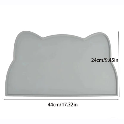 Silicone Pet Feeding Dog Cat Bowl Food Mat Non-Stick Waterproof Pet Food Feeding Pad Puppy Feeder Tray Water Cushion