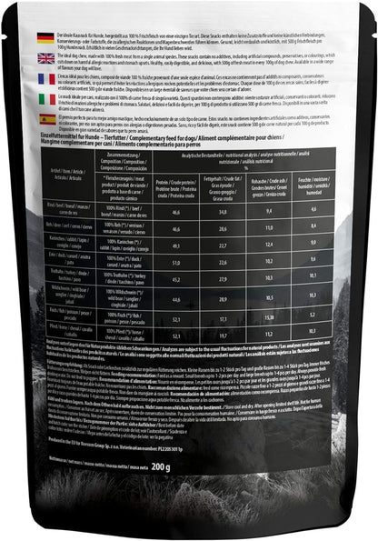 The Hunger of the Wolf Meat Snack for Dogs - for All Adult Breeds, 100% Fresh Ra