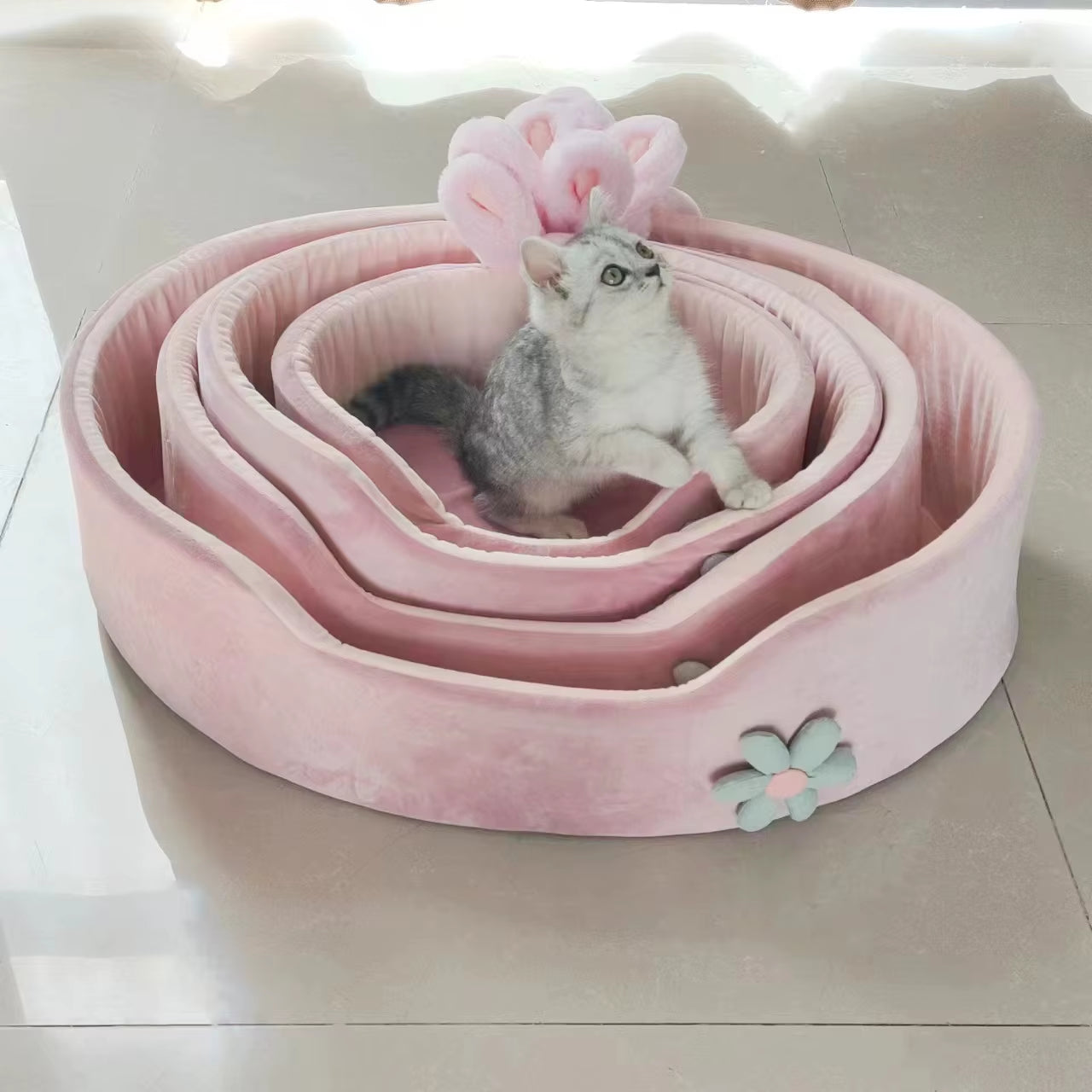 Soft Pet Bed Warm Cat Bed Four Seasons Detachable Washable Dog Sleeping Soft Comfortable Detachable Pet Beds Supplies