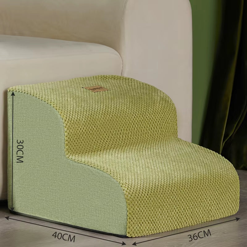 Dog 2/3 Step Stair Memory Foam Pets Sofa Stair Non Slip Removable Stair Dog Bed Ramp Ladder Petssupplies Dogs Ramp Pet Stairs
