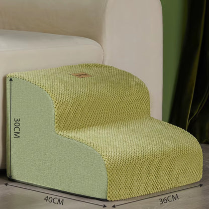 Dog 2/3 Step Stair Memory Foam Pets Sofa Stair Non Slip Removable Stair Dog Bed Ramp Ladder Petssupplies Dogs Ramp Pet Stairs